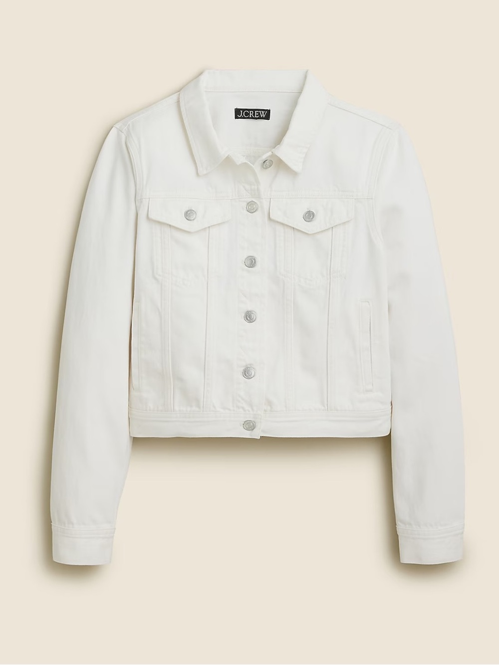 J. Crew White Women's Denim Jacket